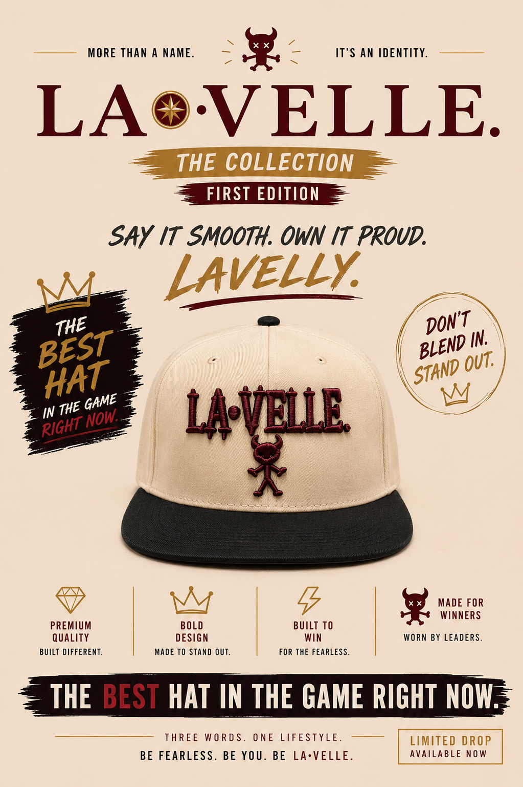 LA•VELLE Signature Snapback